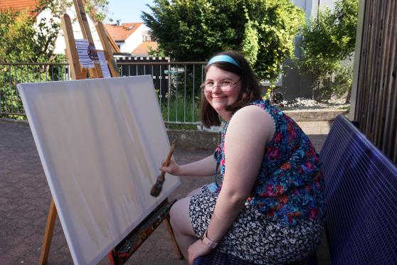 Jacqueline Roos ist die Botschafterin der bhb am Welt-Down-Syndrom-Tag